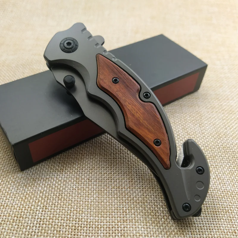 Высококачественный складной нож из дамасской стали 8Cr14Mov лезвие палисандра Ручка