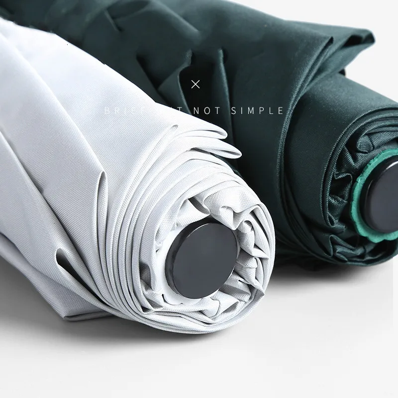 Складной зонт от солнца с черным покрытием простой женский корейский зонтик и УФ