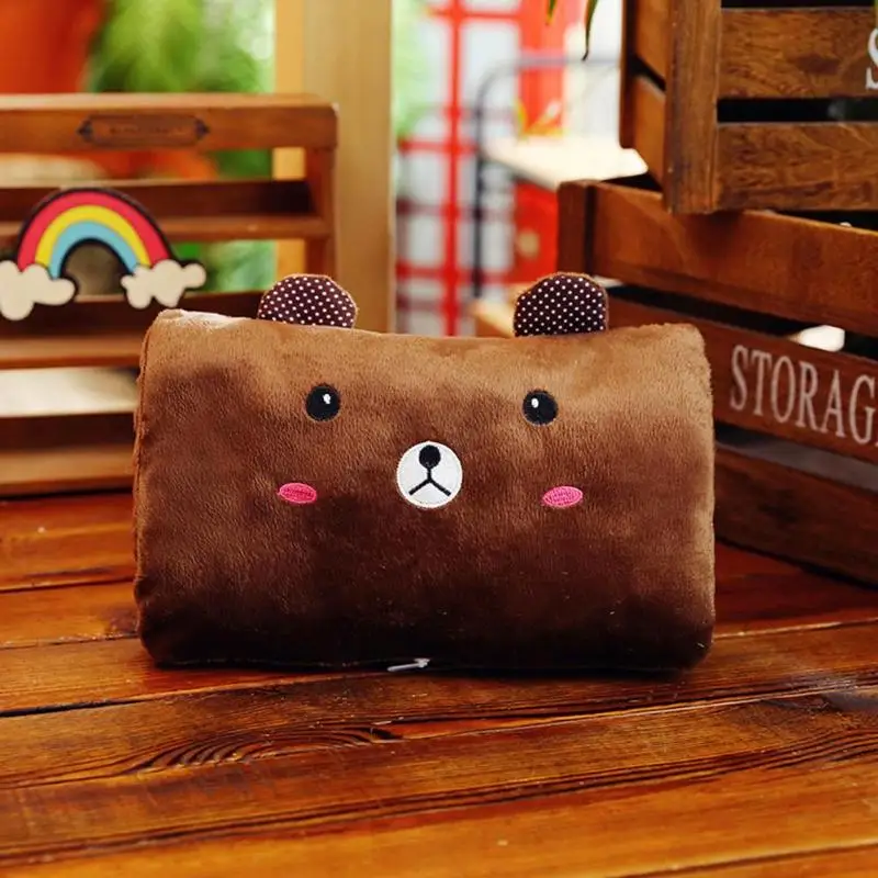 Подушка милая плюшевая грелка для рук детская мягкая игрушка импортные перья