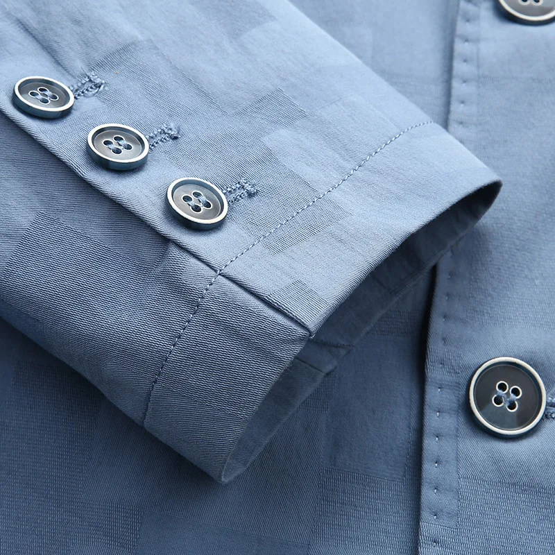 2019 новый модный мужской повседневный костюм весна и осень однотонный деловой