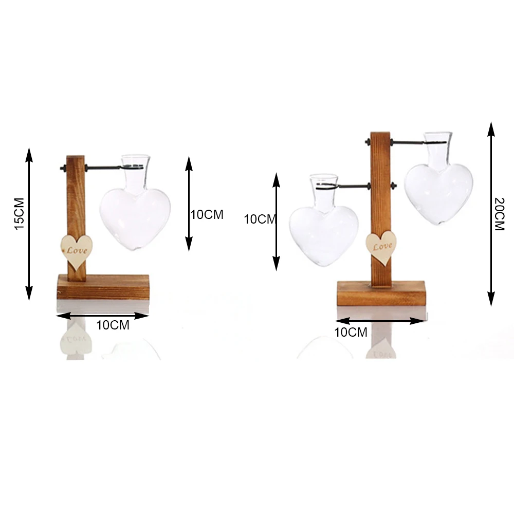 Стеклянная деревянная ваза цветочный горшок креативная подставка Террариум контейнер горшок для гидропоники настольная ваза DIY домашний офисный, Свадебный декор