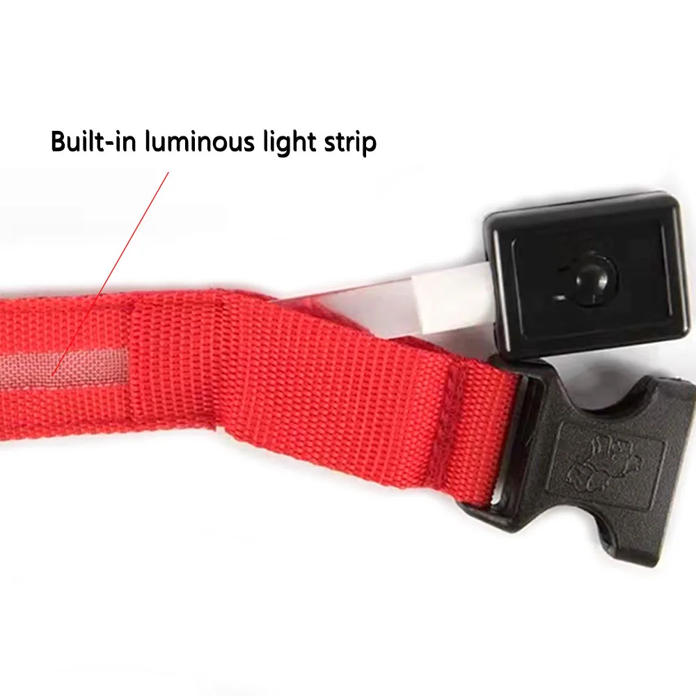 Светодиодные светящиеся поводки для домашних животных Модный нейлон Светящиеся