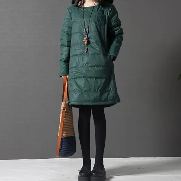 

2018 Hot Style Autumn Women Dress Vintage Loose Long Sleeve Quilted dress Vestidos Robe Elbise DF409