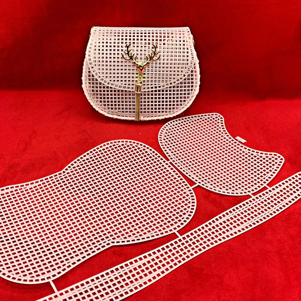 

Horseshoe Bag Mesh Knitting Lining Weaving Plastic Mesh Sheet Accessories Velvet DIY Hok Trim Tools Easy Knit Helper Accesorios