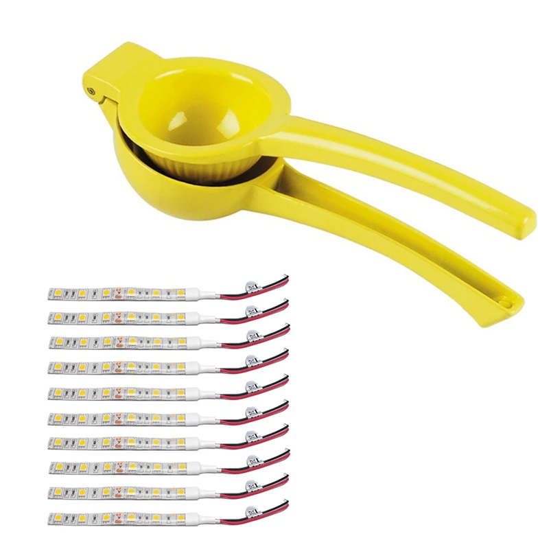 Металлическая соковыжималка для лимонов и апельсинов желтая 10 шт. см