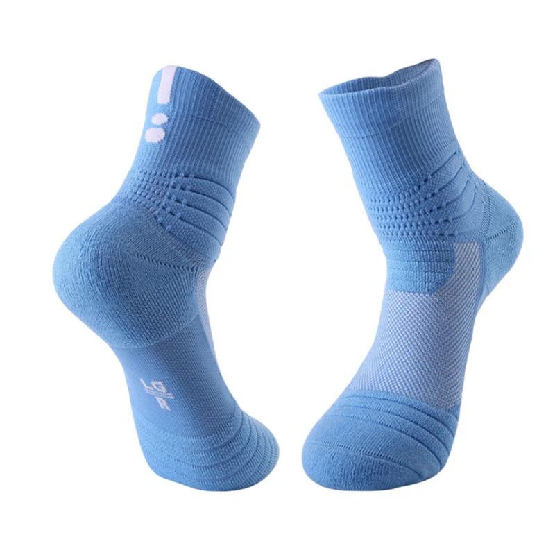 Однотонные спортивные носки мужские толстые и удобные короткие из волокна для