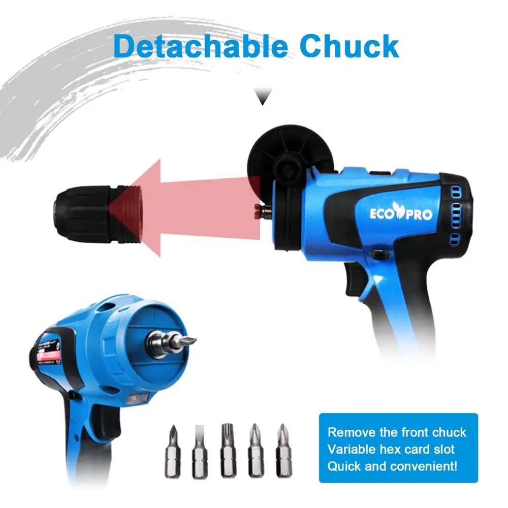 Ecopro 20V бесщеточный перфоратор дрель Сделано в Тайване для тяжелых условий работы|
