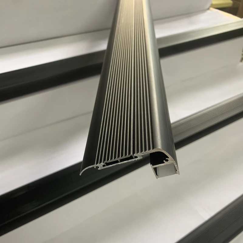 3-Pack 1M 3.3FT Stair Light Aluminium Channel Wood Cement Staircase Edge Cover Linear Sensor Strip Customize Size Step Profile - купить по