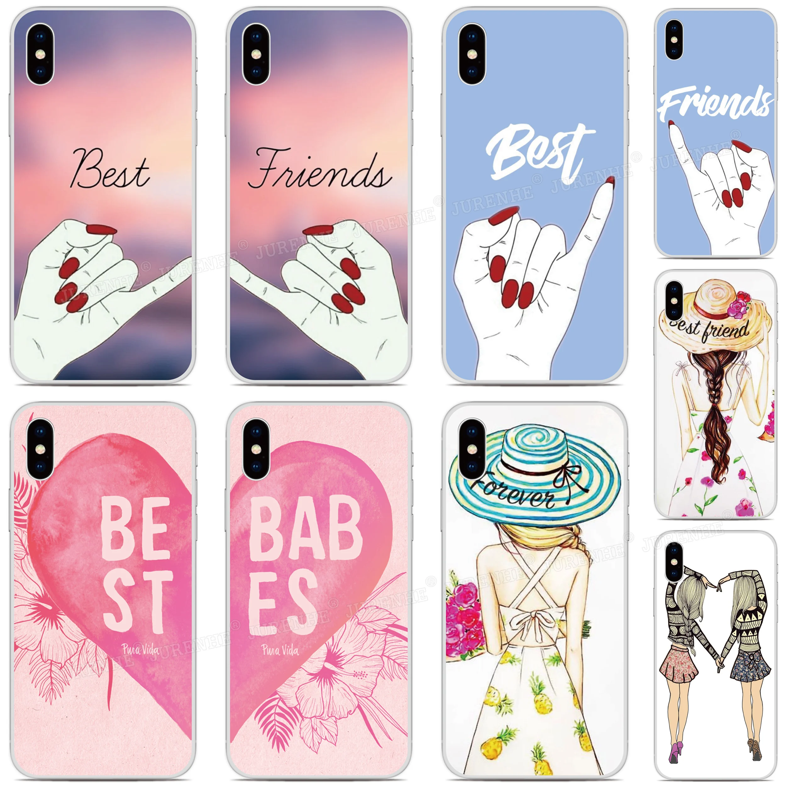 Чехол Best Friend для OPPO F17 A73 A32 A53 2020 Realme 7 C11 C12 C15 X7 Q2 Narzo 20 Pro C17 7i V3 V5 Reno4 Lite F Z Ace 2 чехол |