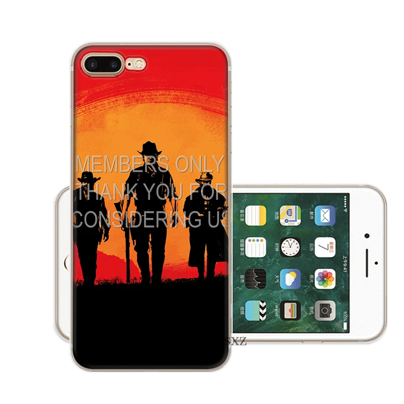H10 Чехол для мобильного телефона iPhone 5 5S SE 6 6S 7 8 Plus X XR XS Max, Жесткий Чехол, крутая игра, красные изображения из фильма «Red Dead Redemption» 2 - Цвет: H10