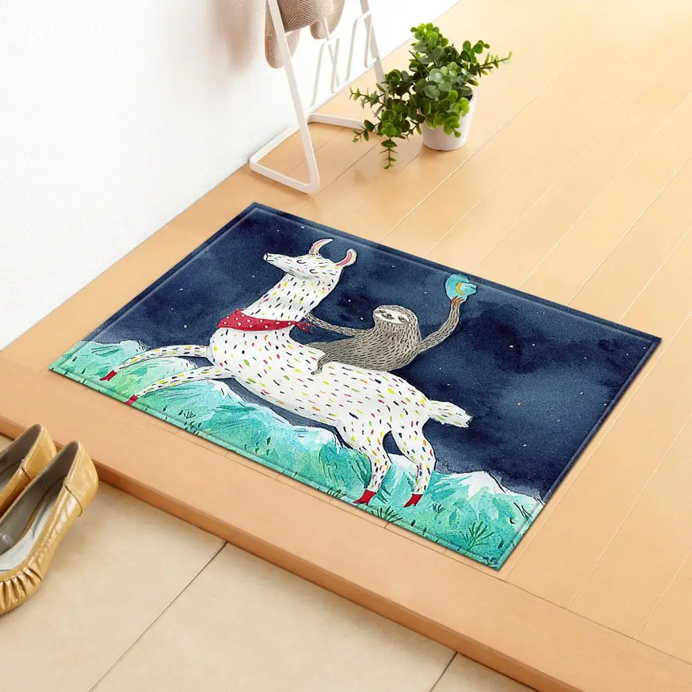 

Cartoon Animal Carpet Indoor Entrance Doormat Floor Carpet Anti-slip Absorbent Kitchen Rugs Bathroom Bath Mat for Home Decor