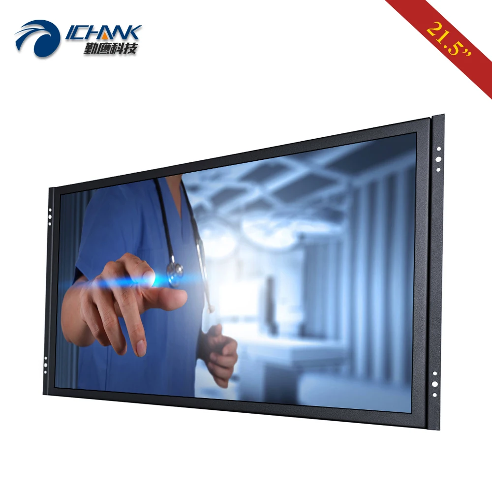 ZK215TC-59D/21.5" inch 1920x1080p 16:9 HDMI USB VGA Embedded Open Frame Driver Free 10 points Capacitive Touch Screen PC Monitor - купить