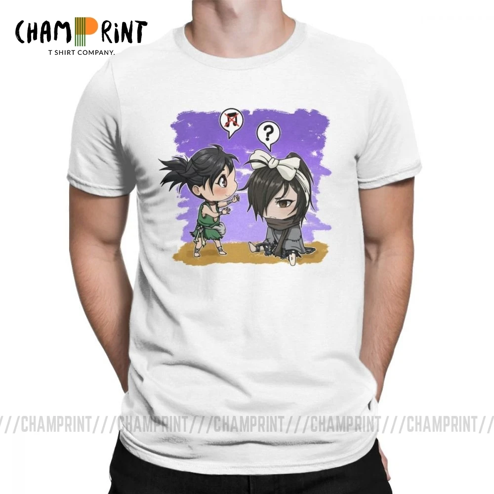 Мужская Винтажная Футболка Hyakkimaru и Dororo Классическая футболка из 100% хлопка с