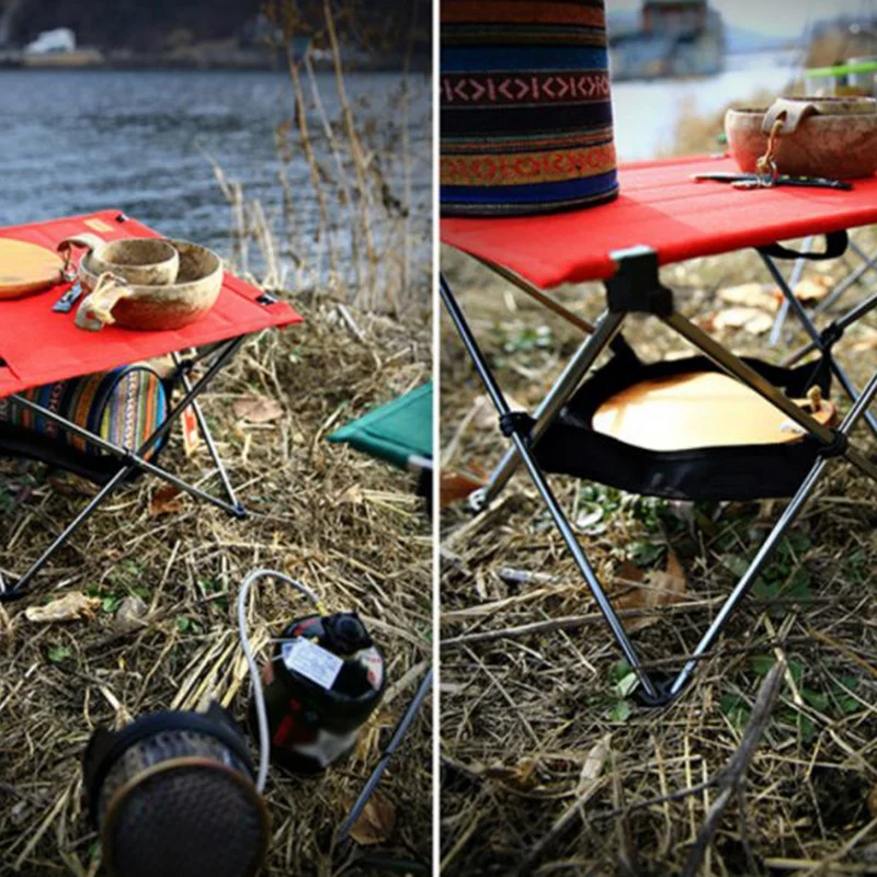 Portable Outdoor Folding Table Storage Hanging Net Bag Basket Picnic Rack Camping Organizer Bag—S | Спорт и развлечения
