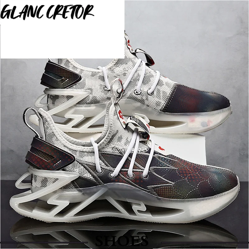 

2021 New Blade Running Shoes Men Reflective Jogging Sneakers Trainers mens shoes tenis masculino sneakers men