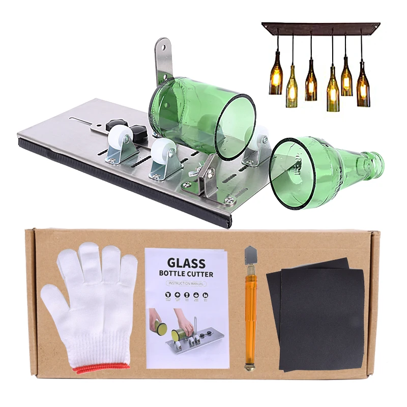 

Professional DIY Glass Cutter Bottle Metal Glass Bottle Cutter Machine for Crafting Wine Bottles Household Decorations Cutting
