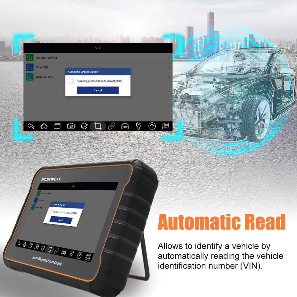 FOXWELL GT60 OBD2 полная система диагностический инструмент ABS кровотечение DPF EPB масло 19