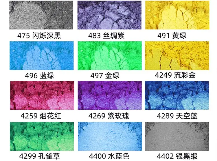 10 цветов пигмент из хамелеоновой смолы перламутровая эпоксидная смола Волшебная