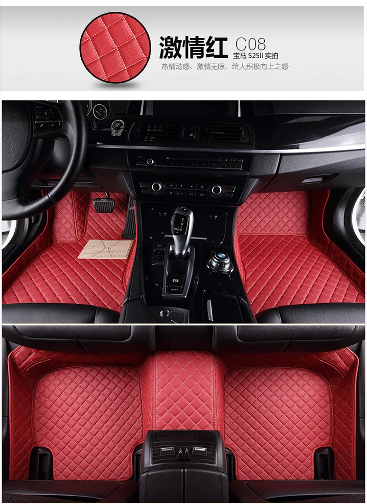 Кожаные автомобильные коврики для Toyota Avalon land cruiser CHR Land Cruiser Camry, автомобильные накладки для ног, автомобильный коврик