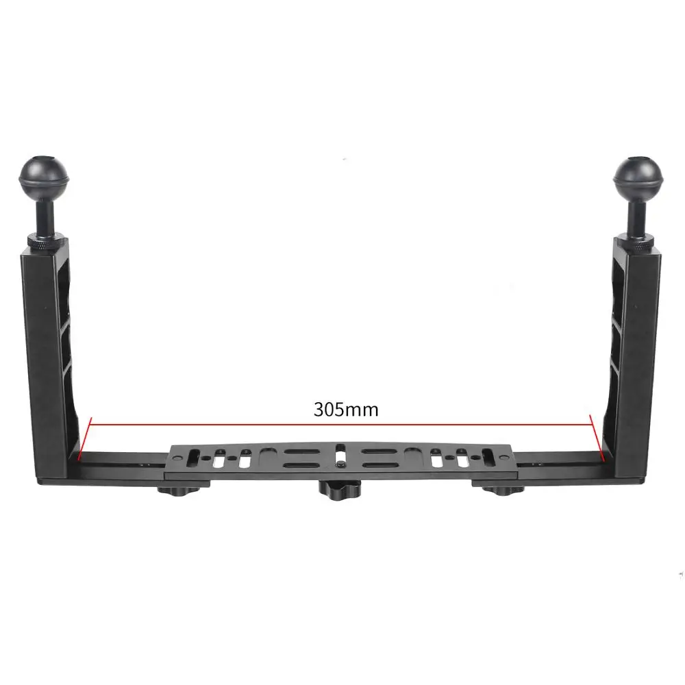 Держатель для экшн камеры Gopro с двойной ручкой погружение алюминиевый сплав