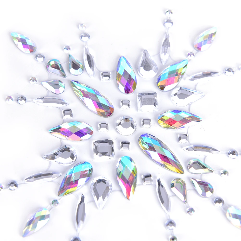 Наклейки для сосков 1 лист с кристаллами бюстгальтера груди Стикини клейкие