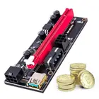 Новая Райзер-карта 009S PCI-E VER009 PCIE 1X до 16X удлинитель 6Pin Power 0,6 MUSB 3,0 кабель для адаптера видеокарты