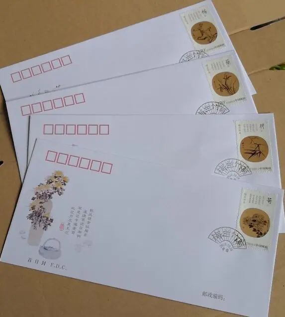 Цветок сливы Орхидея бамбук и хризантемы 2010-25 | Дом сад