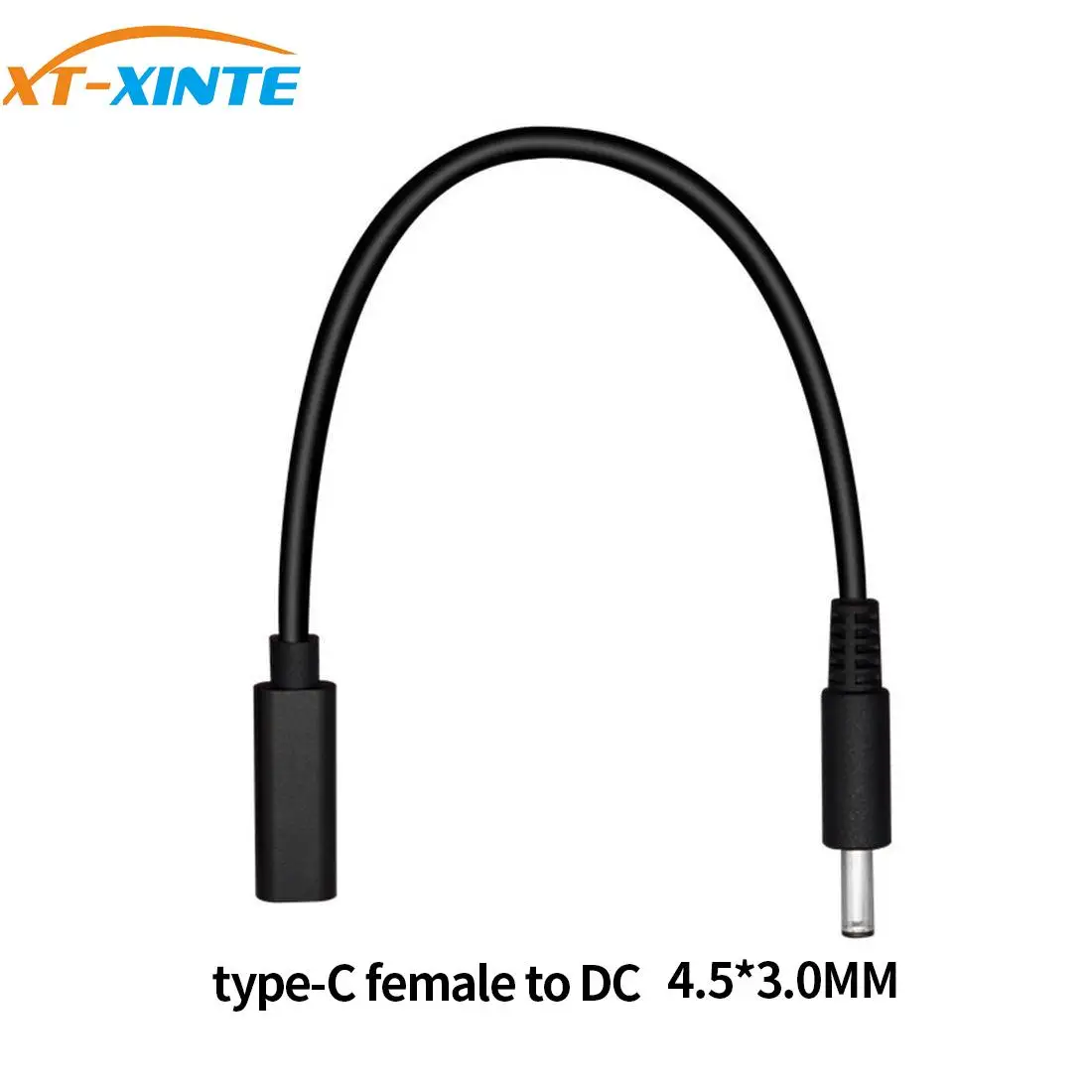 

USB 3.1 Type C PD Power Adapter Converter DC Plug 4.5*3.0 0.6mm Pin Male Jack Connector for Dell HP Laptops Charging Cable 15cm