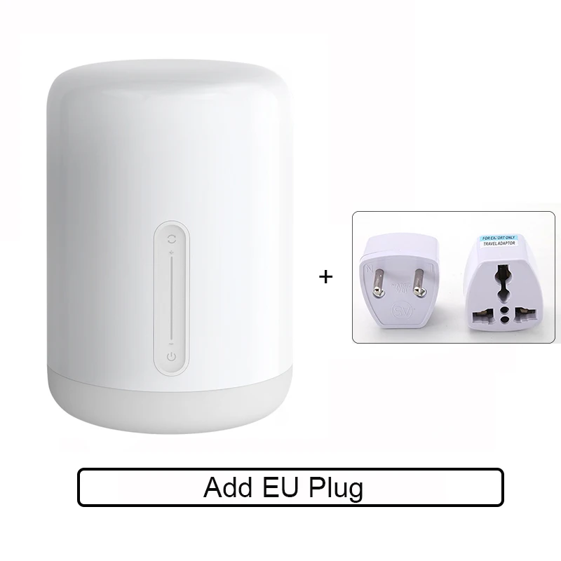 Add EU Plug Xiao mi jia прикроватная лампа 2 Smart Light Голосовое управление Bluetooth WiFi подключение Сенсорное управление для mi Home приложение Apple Homekit Siri - Цвет: Add EU Plug