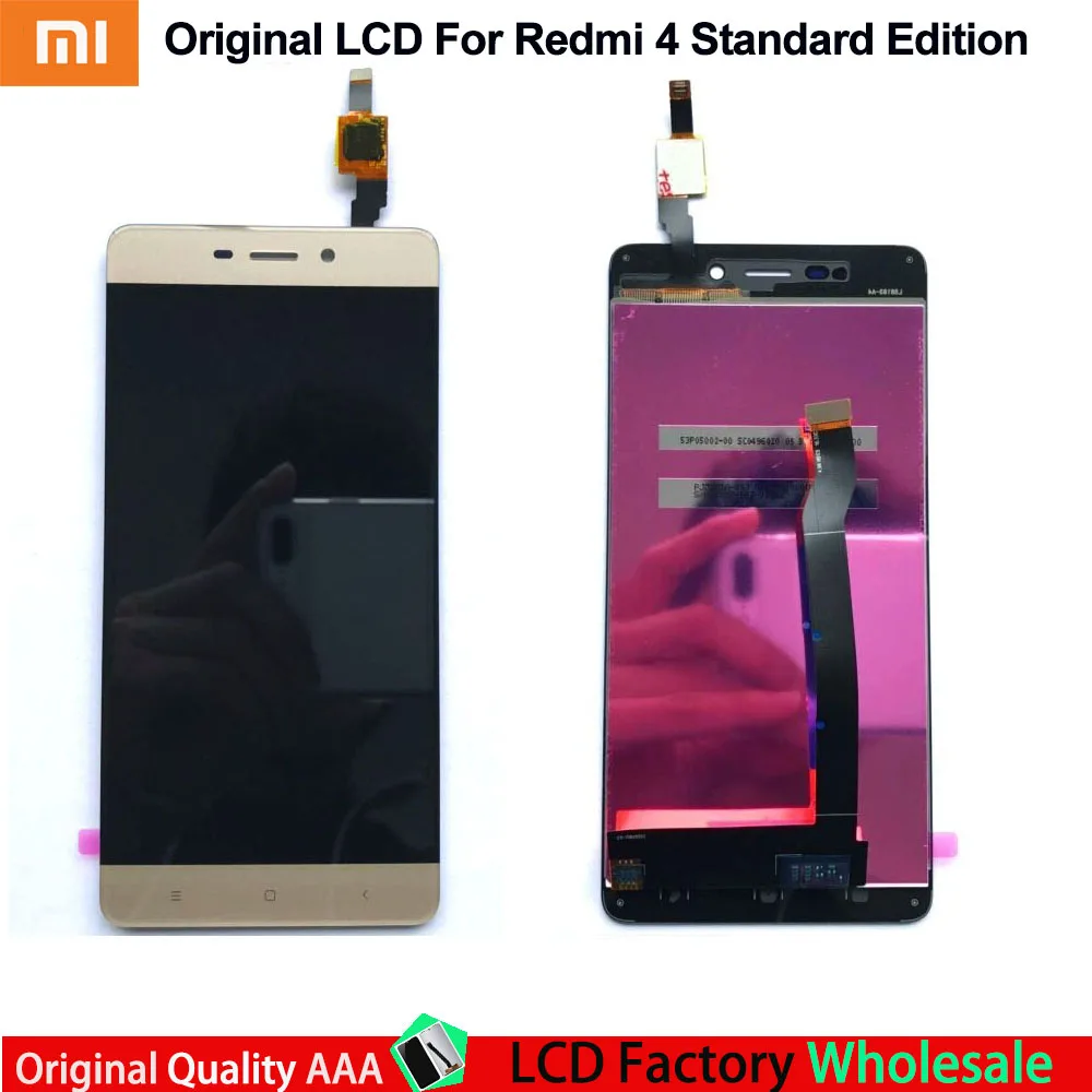 Оригинальный 5 0 &quotXiaomi Redmi 4 (2 ГБ ОЗУ 16 Гб ПЗУ) ЖК-экран + сенсорная панель