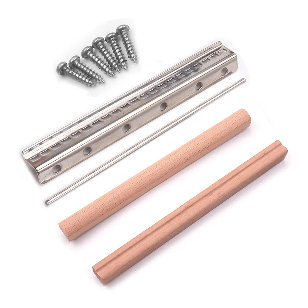 

20 Keys Kalimba Thumb Finger Piano DIY Parts with Keys Bridge Screws Shrapnel Sleeper Kit Scale Mark Beginner Musical Instrument