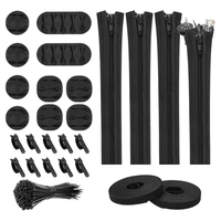 wire management kit suitable for tvcomputerhome wire management cable sleeve packing organizer 5 pieces black