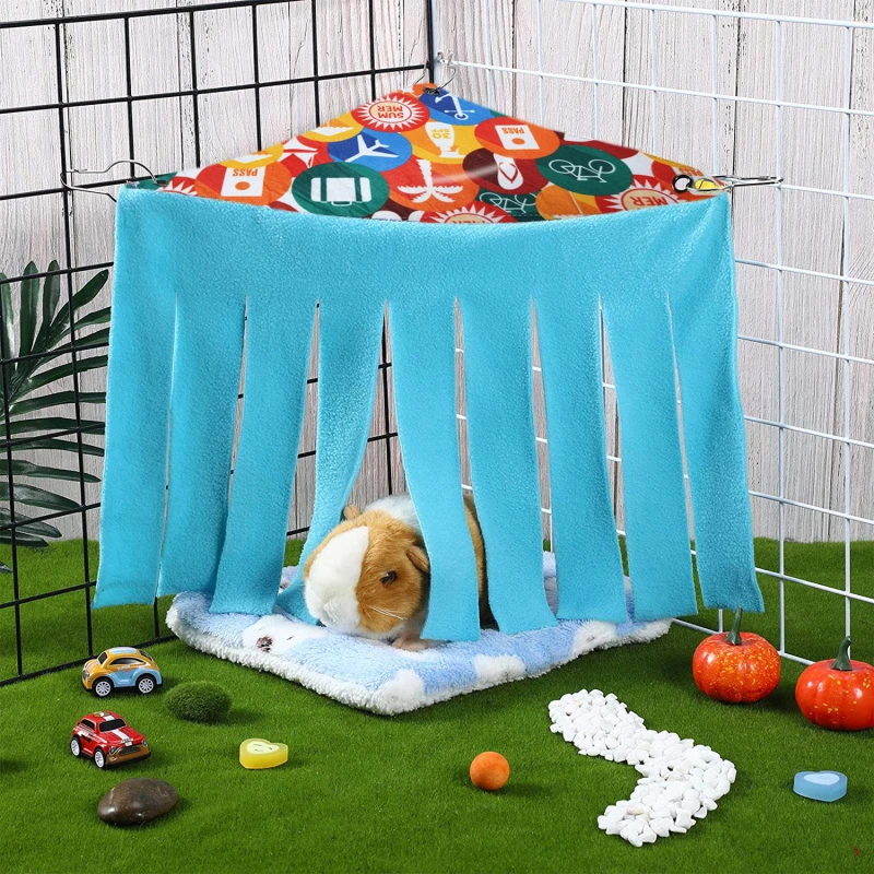 Лента с кисточками ПЭТ тент укрытие Гвинея свинка хомяк Ежик гамак Шторы мелких