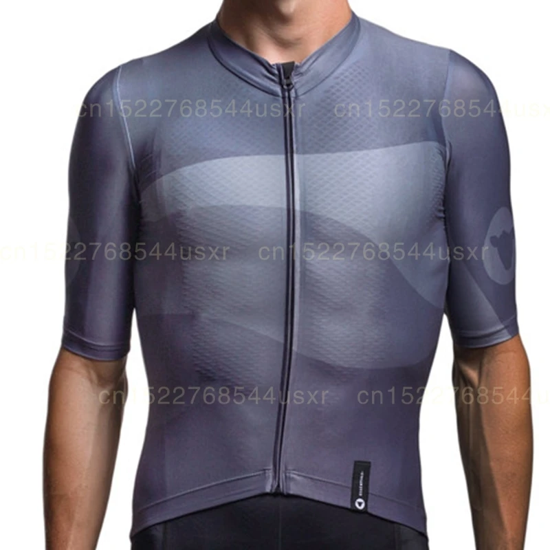 Футболка велосипедная с коротким рукавом в сине-белую полоску | Спорт и