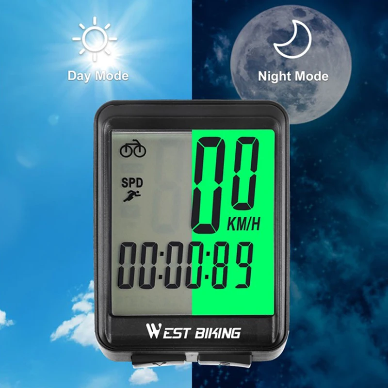 

Беспроводной Велосипедный компьютер со светодиодный Ной подсветкой и спидометром