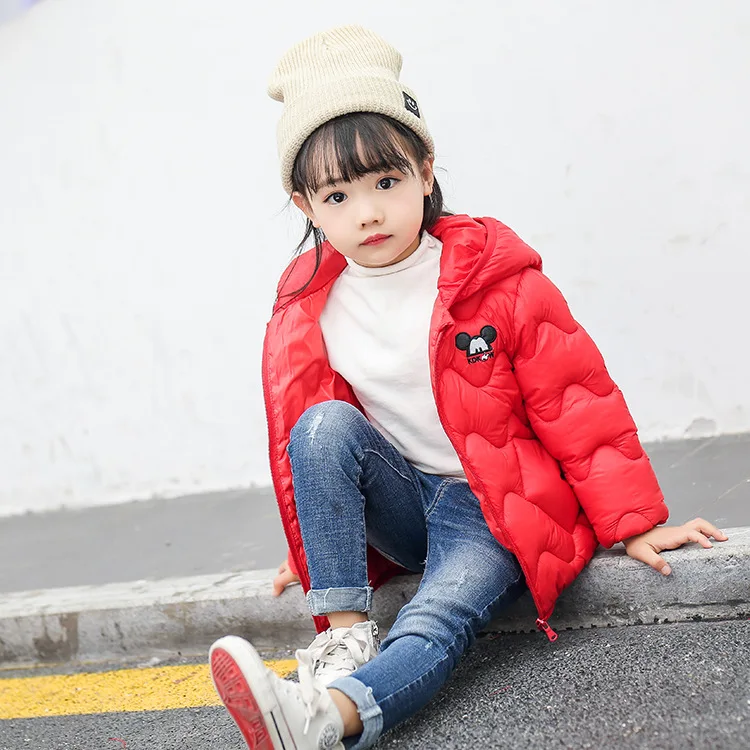 Бесплатная доставка! Детское пальто новинка 2019 зимнее теплое ветровка с рисунком