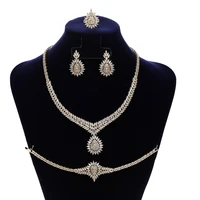 jewelry sets hadiyana gorgeous women wedding necklace earrings ring and bracelet set got engaged 4pcs czircon cn1819 bisuteria