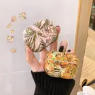 Роскошный чехол для телефона AirPods Pro 3 Gold Leaf с Bluetooth, Розовый матовый жесткий чехол из поликарбоната, защитный чехол для AirPod 1 2 AirPods