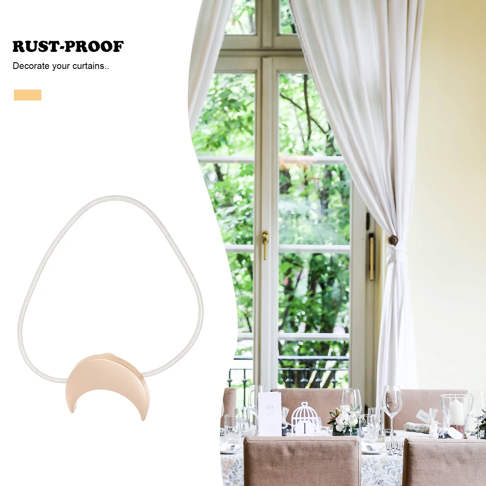 Моделирующая Пряжка для штор Moon домашняя Магнитная занавеска штора галстук | Дом