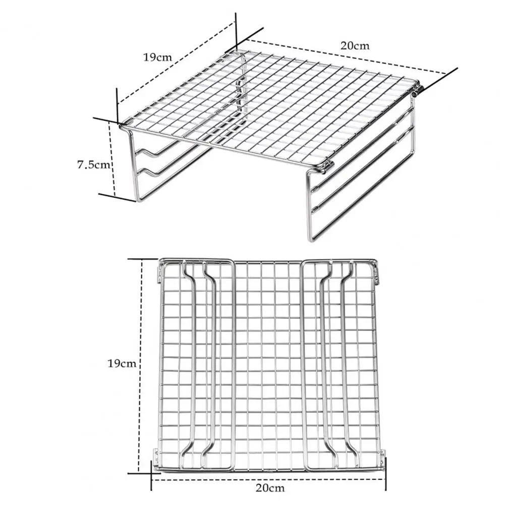 

Practical Mini Foldable Strong Foldable And Useful Multifunctional Stainless Steel Portable Barbecue Grill Rack for Outdoor Acti