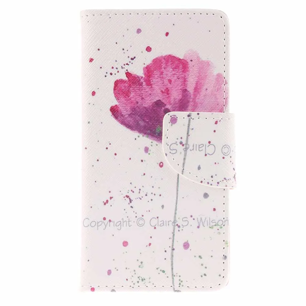 Purple Orchid Искусственная кожа и силикон чехол для sony Xperia XZ1 Compact XZ XA2 Ultra C6 Coque C42 - Цвет: Purple Orchid