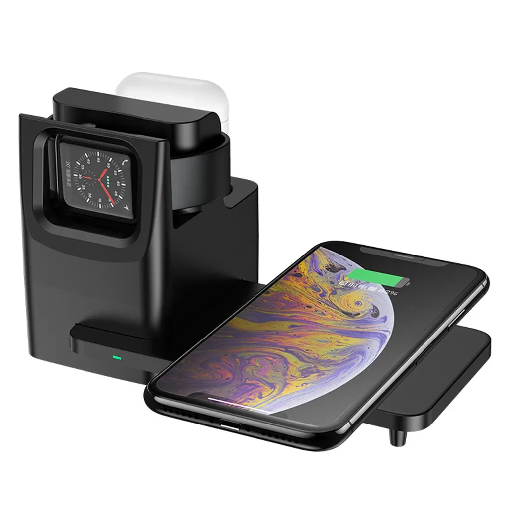 CARPRIE 3 в 1 зарядная док-станция для iPhone 11 Pro Max Apple Watch версии 4 5 зарядное устройство