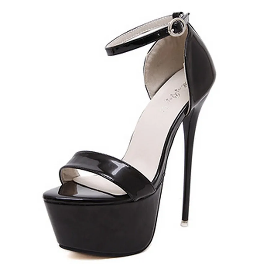 

matching hollow New super high heel sexy nightclub waterproof platform single sandal color girl