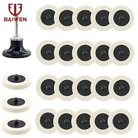 123 inch roloc polishing wheel buffing pads compressed wool felt fabric disc grinding abrasive tools for dremel accessories