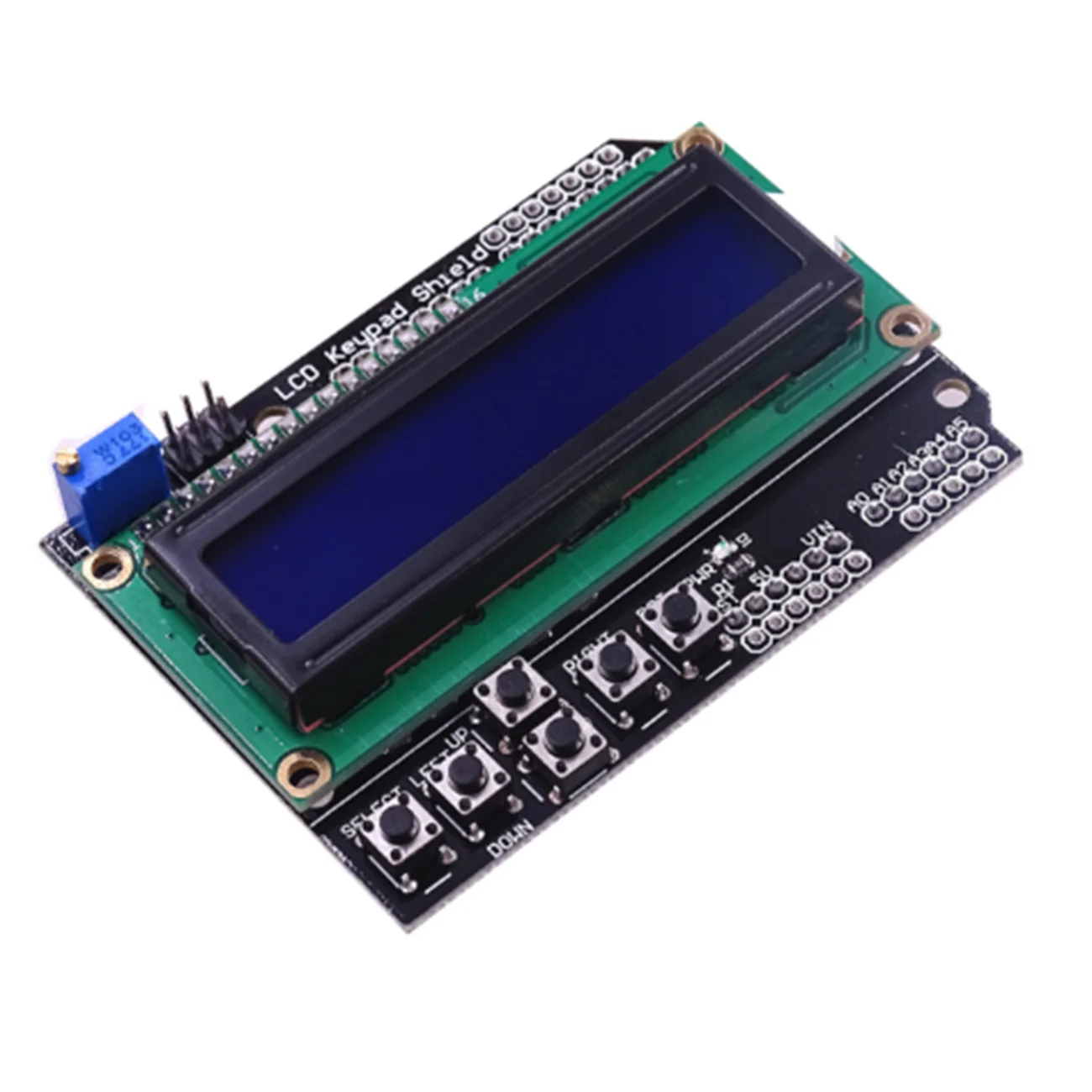 10 шт. ЖК-клавиатура Shield1602 ATMEGA328 ATMEGA2560 raspberry pi lcd 1602 дисплей модуль для Arduino один синий/желтая ткань - Цвет: blue