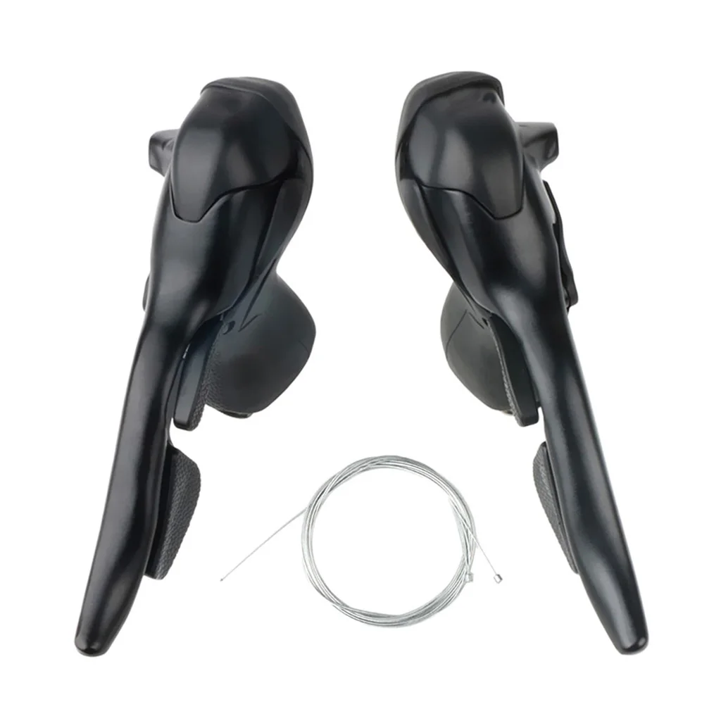 

Road Bike Shifters Double Lever Brake Bicycle Derailleur Groupset Compatible with Shift Cables 2x7/3x7 Speed