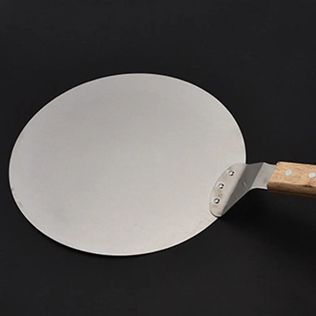 

Stainless Steel Pizza Shovel With Wooden Handle 8" Cake Cheese Cutter Peels Lifter Tool Pizza Shovel Pastry Baking Accessories