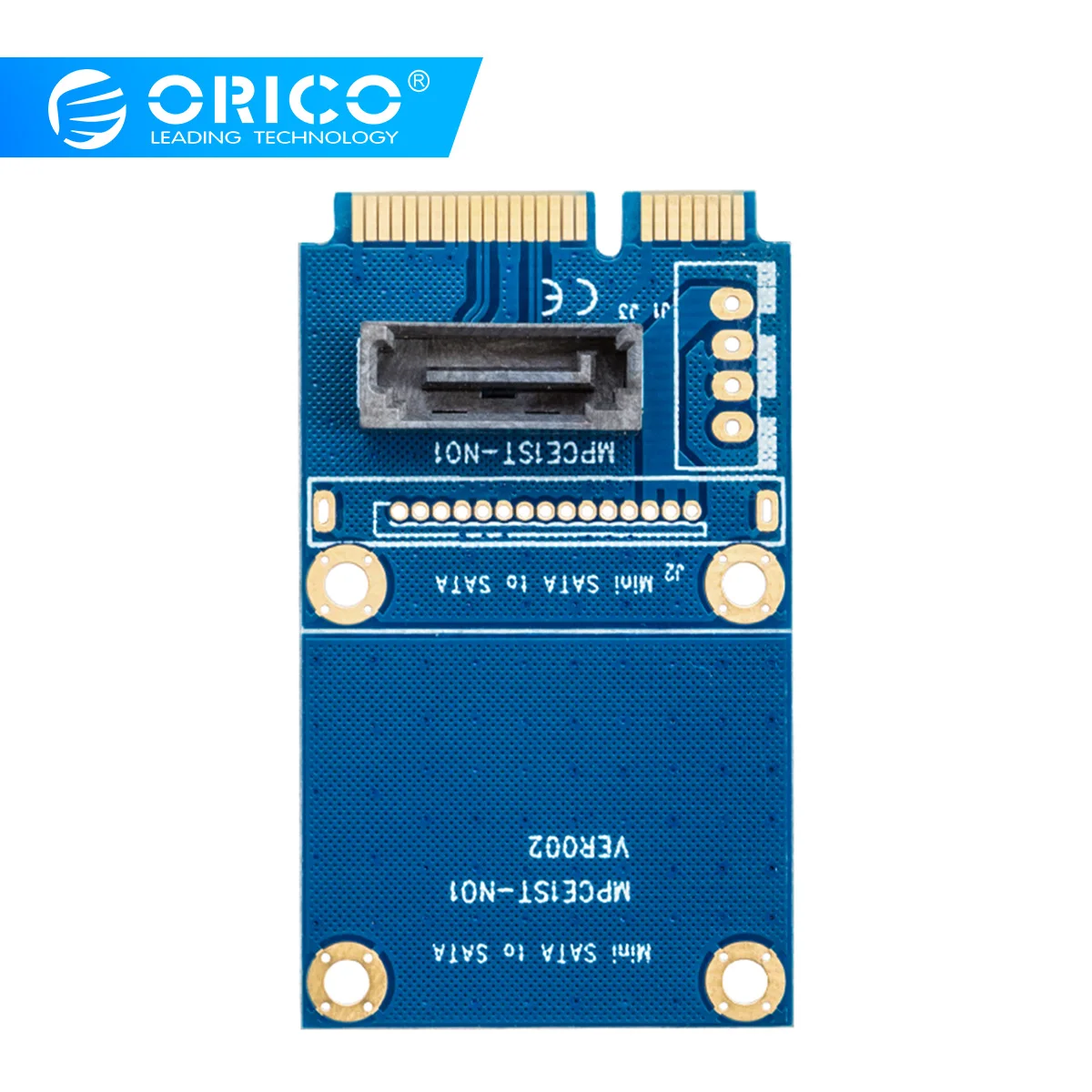 ORICO SATA 7PIN к адаптер mSATA вертикальный тип SSD адаптер Поддержка SATA3 протокол поддержка полноразмерная двусторонняя печатная плата