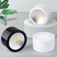 no opening dimmable surface mounted led downlights5w7w9w12w15w18w cob spotlight high power ceiling lamp for kitchen and bathroom