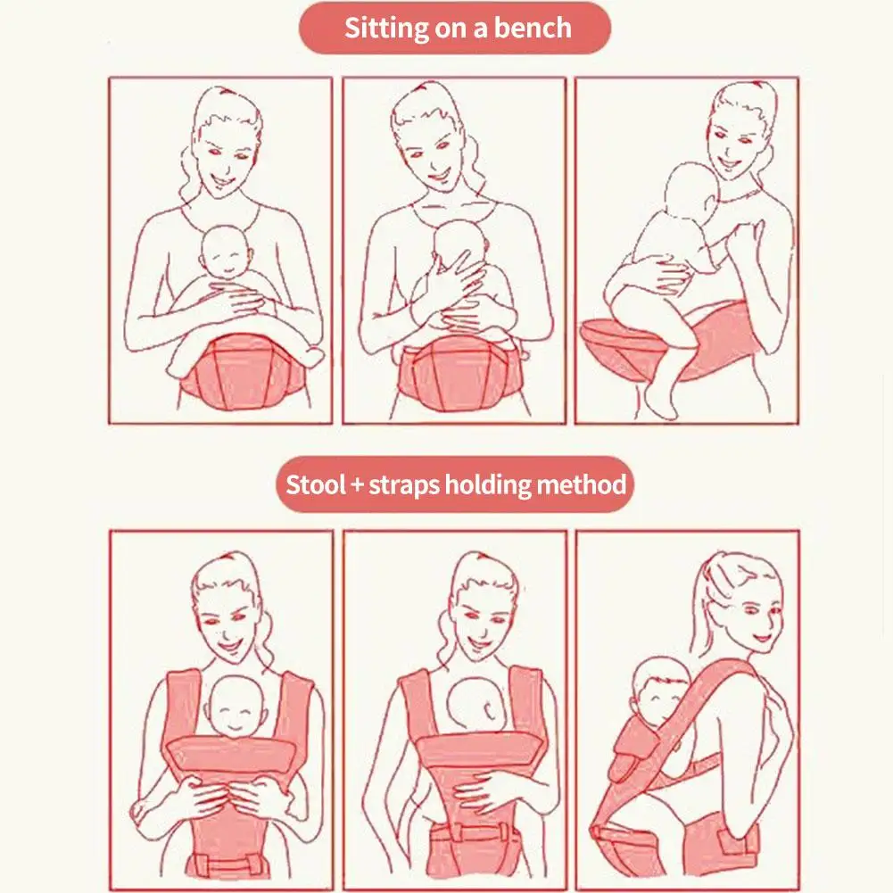 

High Quality Baby Waist Stool Hip Seat Carrier Multi-Function Backpacks Stool With Shoulder Belt